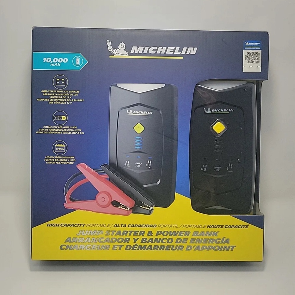 MICHELIN Portable Jump Starter & Power Bank 10,000mAh LiFePO4 NEW/SEALED